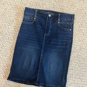 Liverpool stretch denim skirt